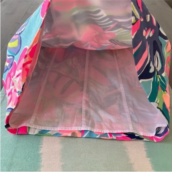 Lilly Pulitzer Exotic Garden Print Sleeveless Cathy Shift Dress‎ - Picture 8 of 14